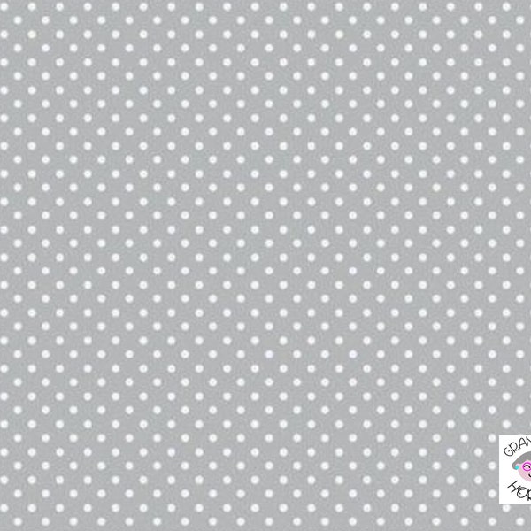 Waverly Inspirations Cotton 44" Medium Dots Steel Grey Color Sewing Fabric by the Yard