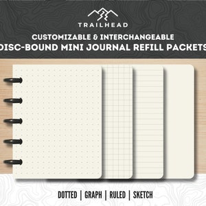 Trailhead Disc-Bound Mini Journal Refill Packets - BUNDLE