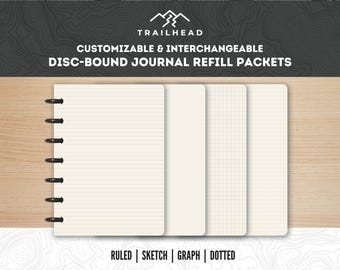 Paquetes de repuesto para diario Trailhead encuadernados en disco - PAQUETE