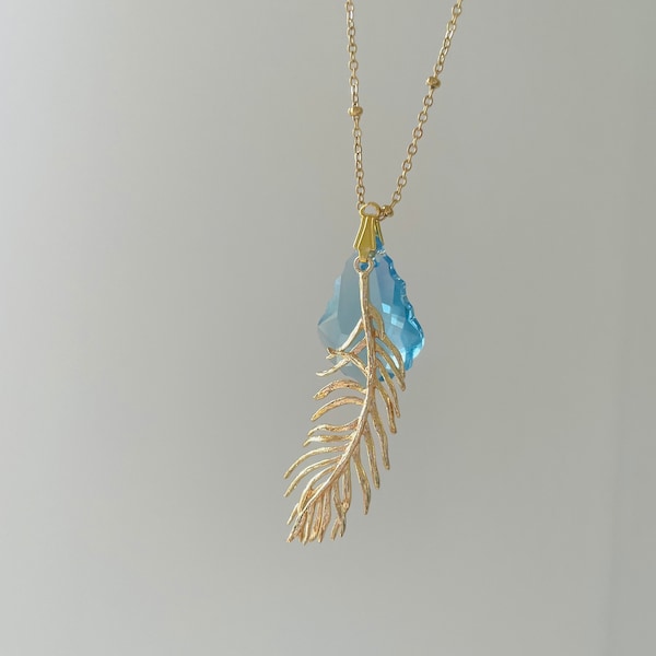 Collier goutte de cristal