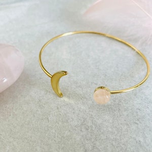 Quartz moon bangle