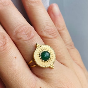 Aventurine ring