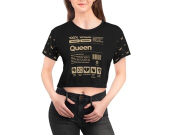 100% Queen Crop Tee