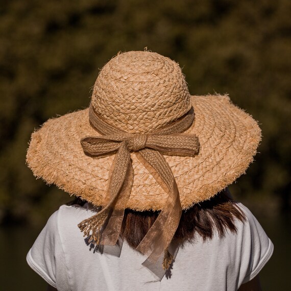 Cloche Straw Boater Wide Brim Hat 