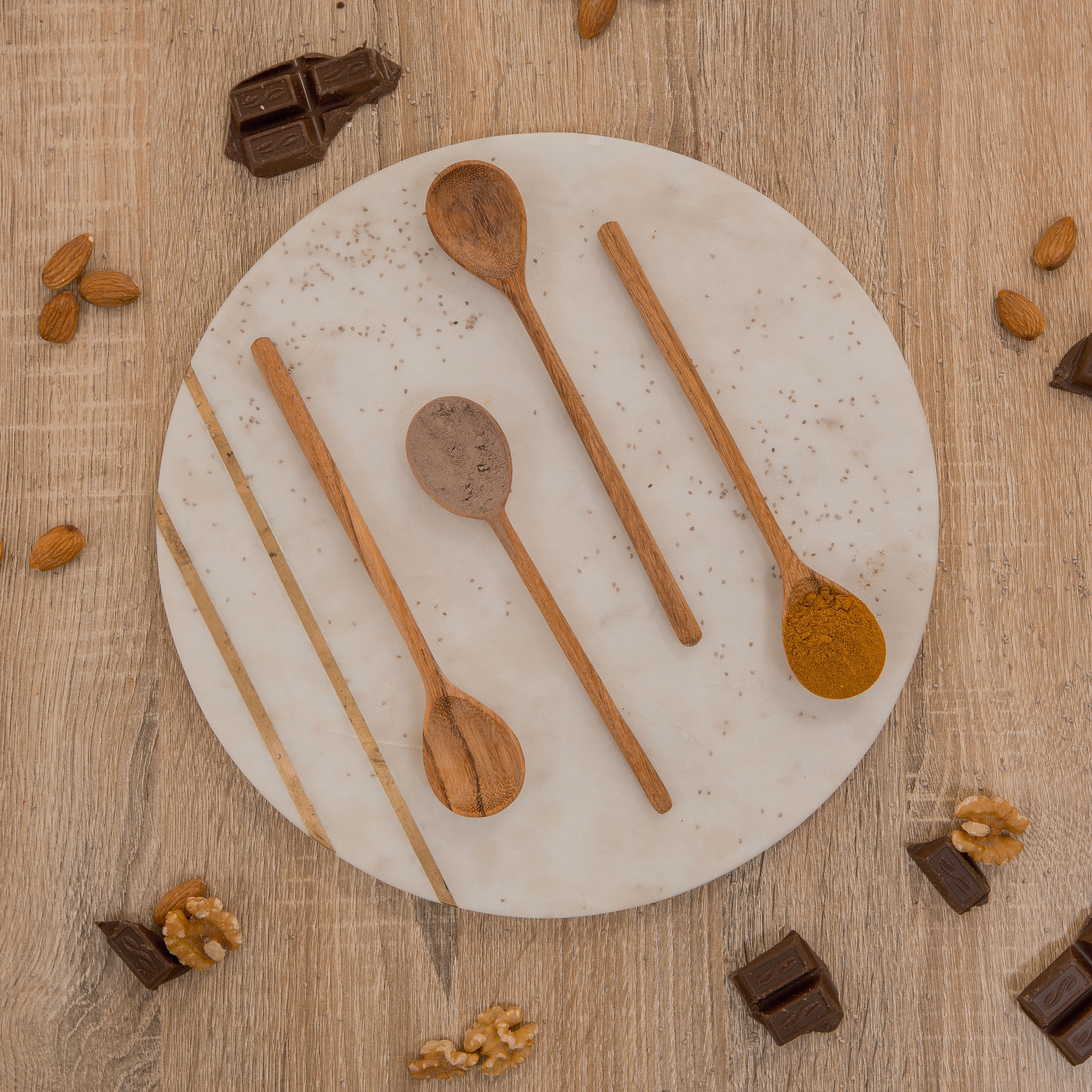 Hand carved wooden spoon, handmade decorative wooden spoon, long wooden