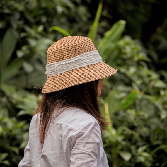 Woven straw cheap bucket hat
