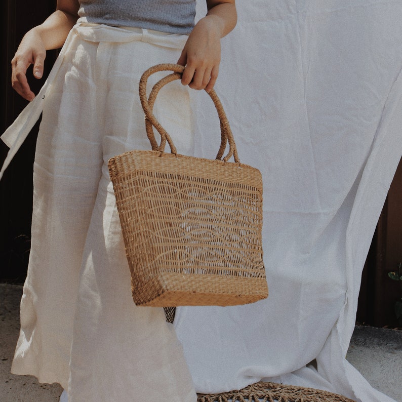 handmade rattan bag
