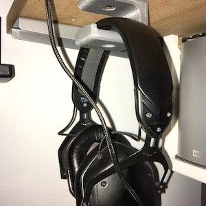 Underdesk headphone holder