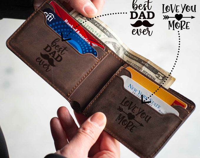 MENS LEATHER WALLET, Leather Wallet, Mens Wallet, Personalized Wallet, Wallet, Minimalist Wallet, Bifold Wallet, Engraved Wallet, Mens Gift