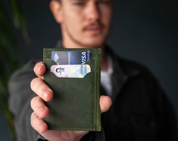 PERSONALIZED WALLET, Leather Wallet, Gift for him, Gift for dad, Personalized gift, Gift for husband, Graduation gift, Fathers day gifts