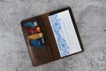 Personalized Full Grain Leather Checkbook Cover Wallet