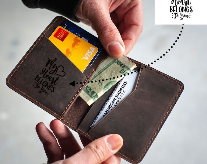 Man leather wallet Slim Wallet Wallet  PERSONALIZED LEATHER Wallet Mens Leather Wallet Mens gift wallet Leather Wallet