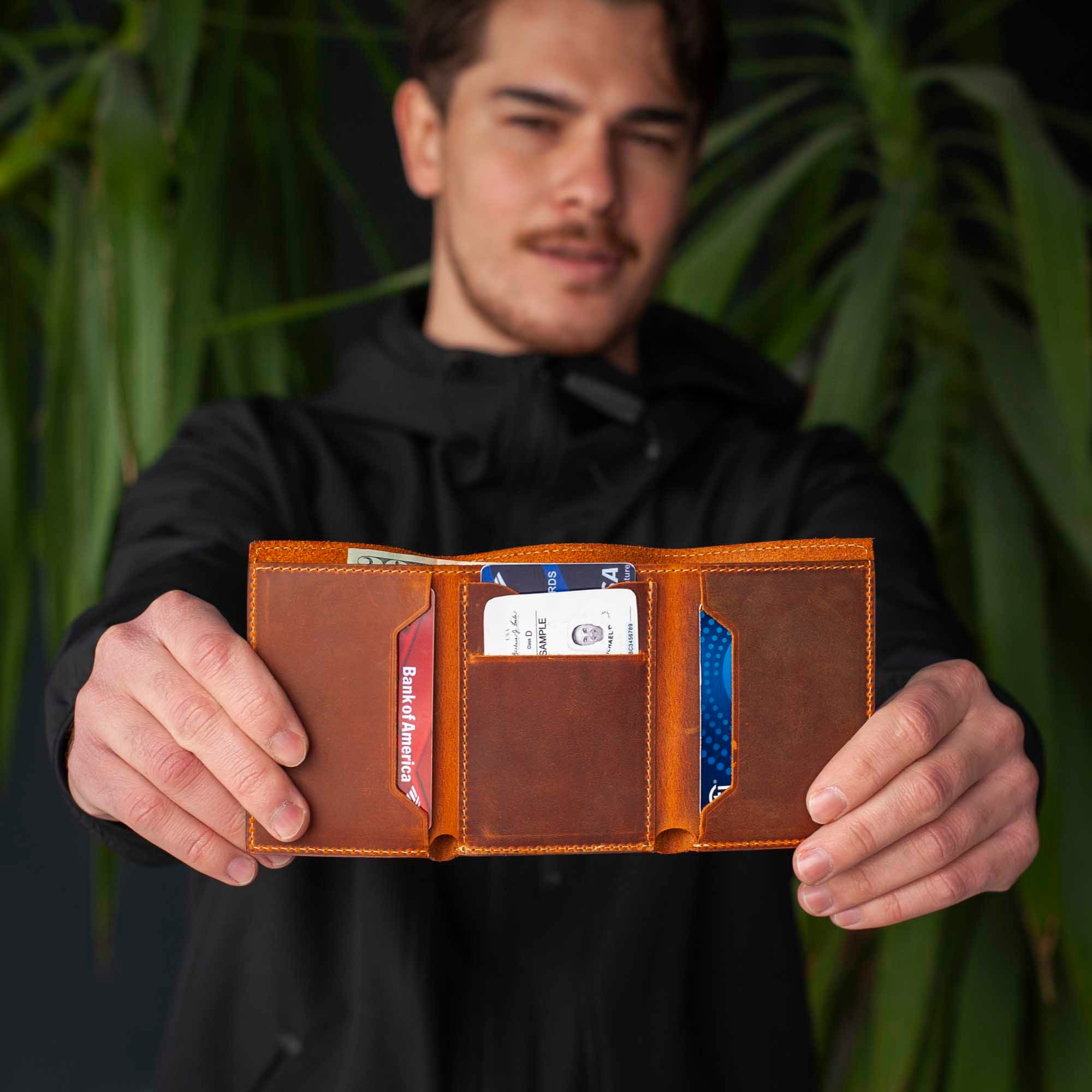 SLIM LEATHER WALLET, Men wallets, man leather wallet, minimalist