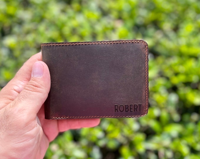 Minimalist Wallet|Mens Wallet|Wallet|Leather Wallet with Four Card Slots|Mens Wallet Leather|Mens Wallet|Personalized Wallet|MLG-PTLN-CNMN