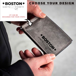 PERSONALIZED GIFT,Leather Wallet, Engraved wallet, GRADUATION, Wallet,Mens leather wallet, Gift for him, Mens gift, wallet,Fathers Day Gifts