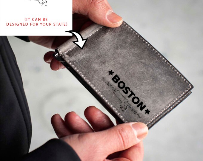 PERSONALIZED GIFT,Leather Wallet, Engraved wallet, GRADUATION, Wallet,Mens leather wallet, Gift for him, Mens gift, wallet,Fathers Day Gifts
