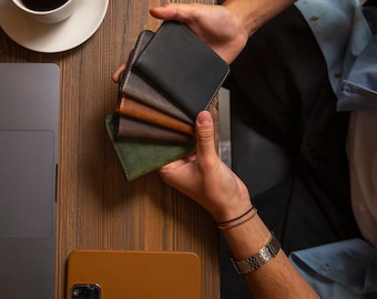 Front Pocket Wallet, Mens Wallet, Minimalist Leather Wallet, SLIM wallet, Personalized Leather Wallet, Mens Leather Wallet