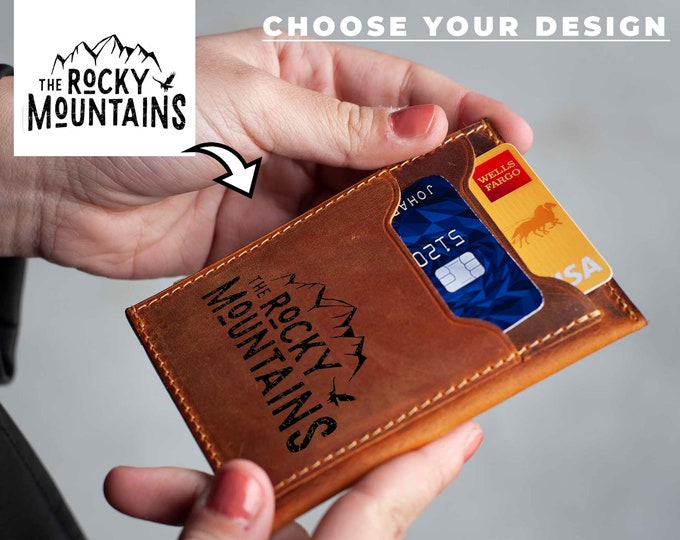 Graduation Gift,Leather Wallet,Engraved wallet,Personalized Wallet,Mens leather wallet,Gifts for him,Mens gift,Wallet,Fathers Day Gifts