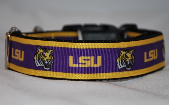 Lsu dog collar and leash Clearance