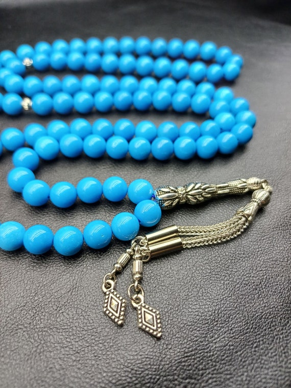 Tasbih turquesa, misbaha islámica azul Tasbih turquesa, misbaha islámica azul