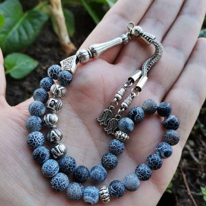Akik Tesbih personalizado, oración islámica personalizada, tasbih con nombre de 33 cuentas, rosario turco Aqeeq, tasbih de cremación, tasbih conmemorativo de ágata