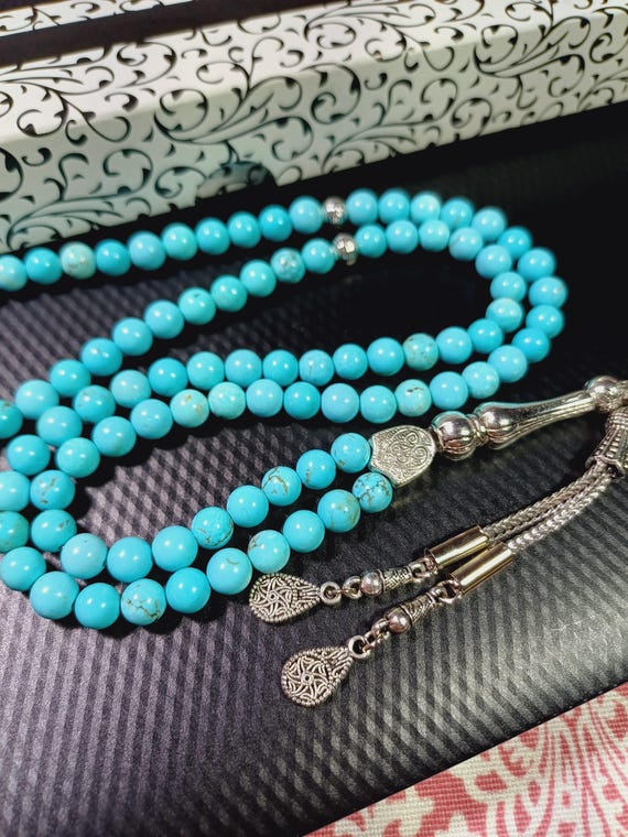 Tasbih turquesa, 99 misbaha islámico Tasbih turquesa, 99 misbaha islámico