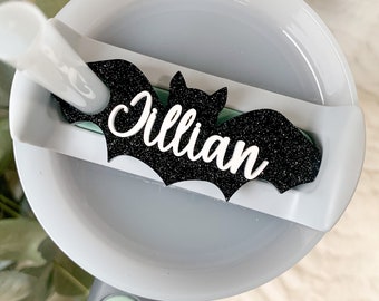 Personalized Bat Stanley Topper: Halloween Name Plate