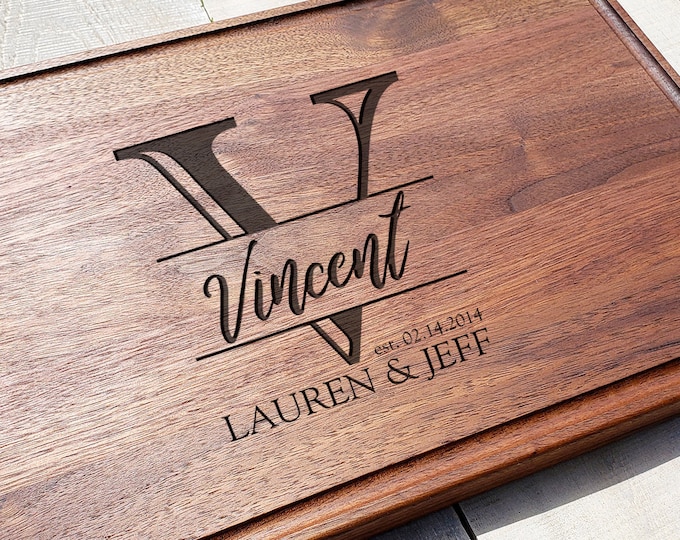 Personalized Cutting Board, Engraved Cutting Board, Kitchen Gift, Personalized Kitchen, Engraved Board, Monogram Cutting Board, Housewarming