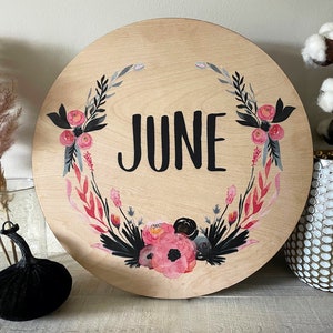 Custom Name Sign, Round Name Sign, Nursery Decor, Personalized Name Sign, Baby Shower, Child Name, Baby Name