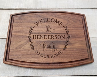 Personalized Cutting Board - Engraved Cutting Board, Custom Cutting Board, Wedding Gift, Housewarming Gift, Anniversary Gift, Engagement