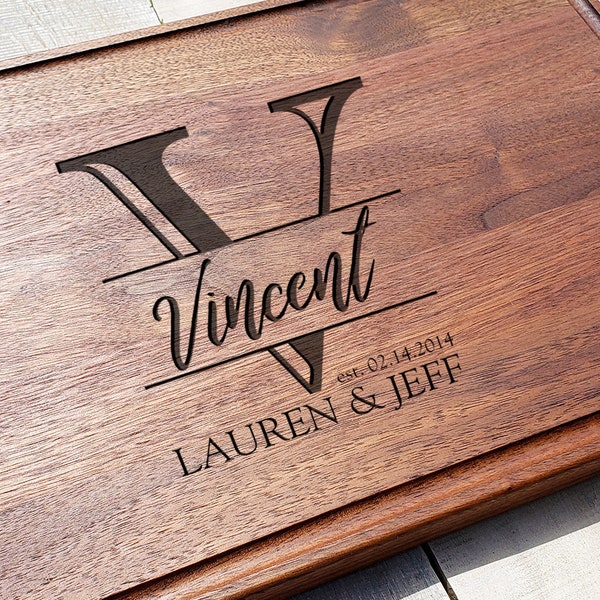 Personalized Cutting Board, Engraved Cutting Board, Kitchen Gift, Personalized Kitchen, Engraved Board, Monogram Cutting Board, Housewarming