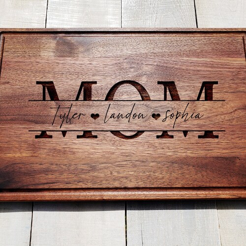 Custom Cutting Board. Mother's Day Gift. Mom's Etsy