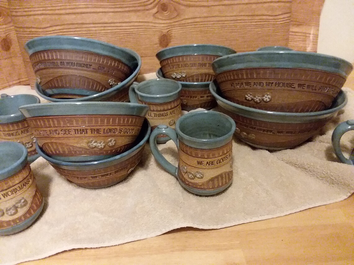 Religious pottery biblical pottery gifts hand built for the Etsy