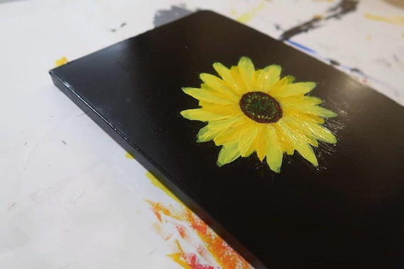 Hand-painted Sunflower notebook