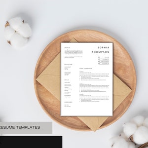 MODERN RESUME TEMPLATE Reference Resume Template Cover Letter and Reference Template Modern Cv