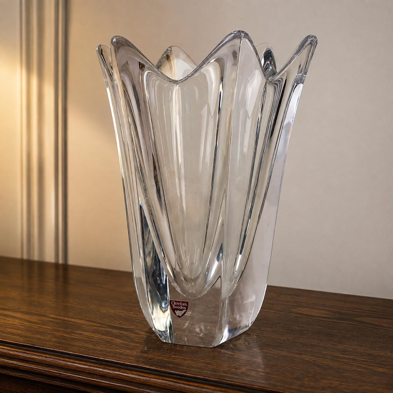 Orrefors Crystal Vase - Etsy