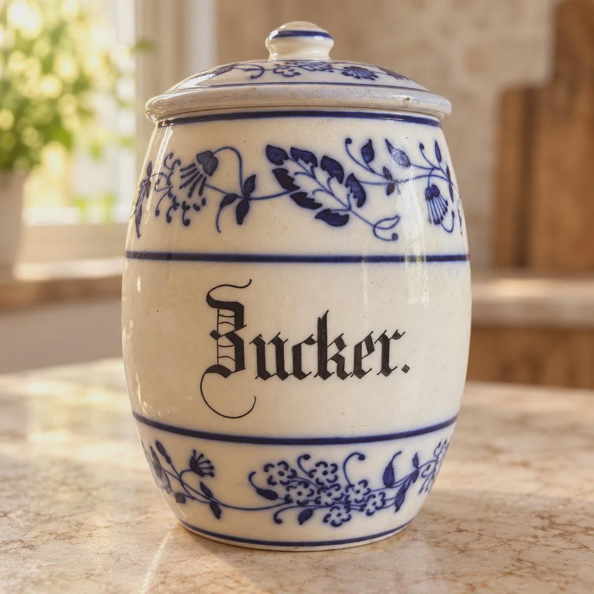 Vintage Ceramic Flour Canister - Etsy
