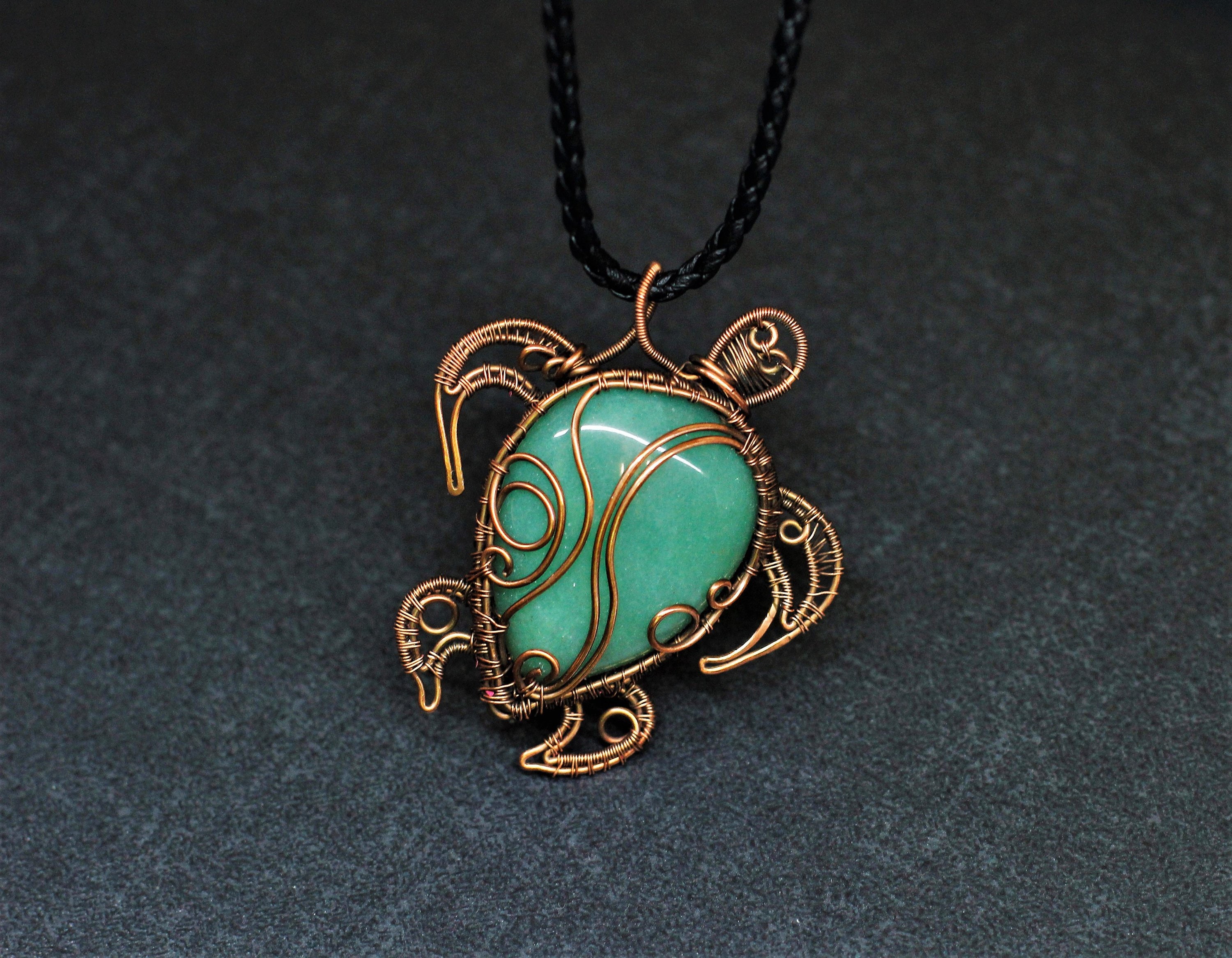 turtle pendant necklace copper jewelry Christmas gifts for Etsy