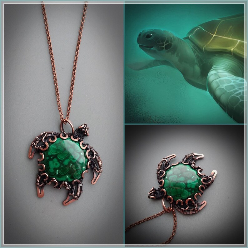 Save the ocean turtle necklace save the turtles spiritual | Etsy