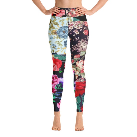 Leggings -(yoga fitness gym workout tights pants sports vintage for women girls cute athletic soft colorful unique abstract designer rave)
