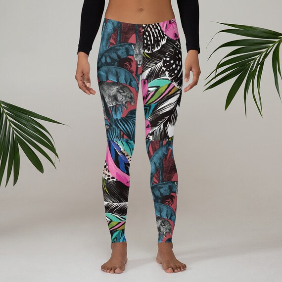 90's Vintage Leggings -(yoga gym tights pants sports swimwear bikini sweatpants jeans lingerie sweatshirt jeans underwear sweater 90s)