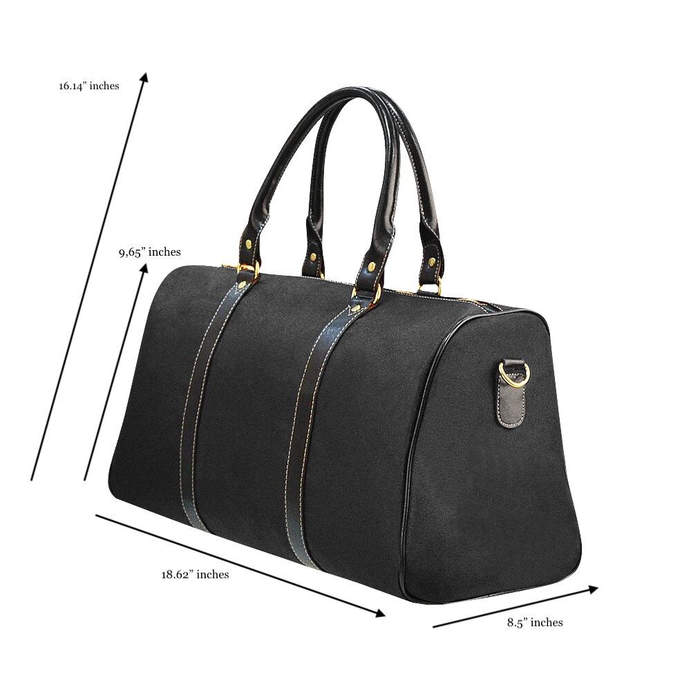 Faux Leather Travel Bag for Men Women Designer Luxury 