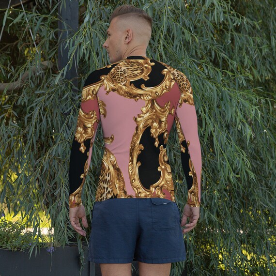 Men's Rash Guard -(fitness shirt gym workout yoga leggings sweatpants sweatshirt sports jacket top tees hoodies sweater swimwear athletic)