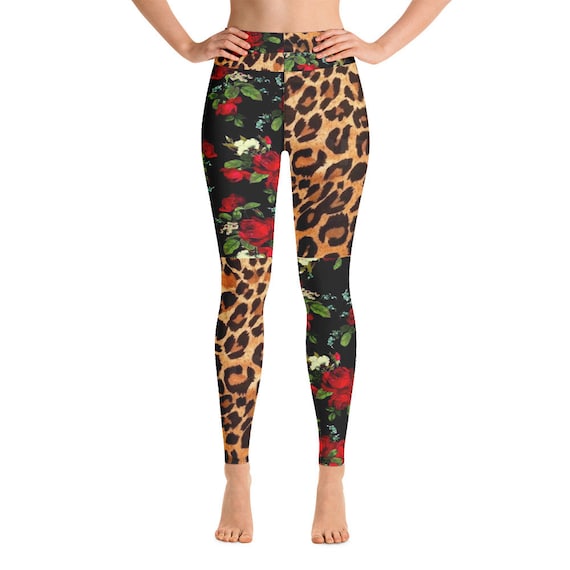 Leggings -(yoga fitness gym workout tights pants sports vintage for women girls cute athletic soft colorful unique abstract designer rave)