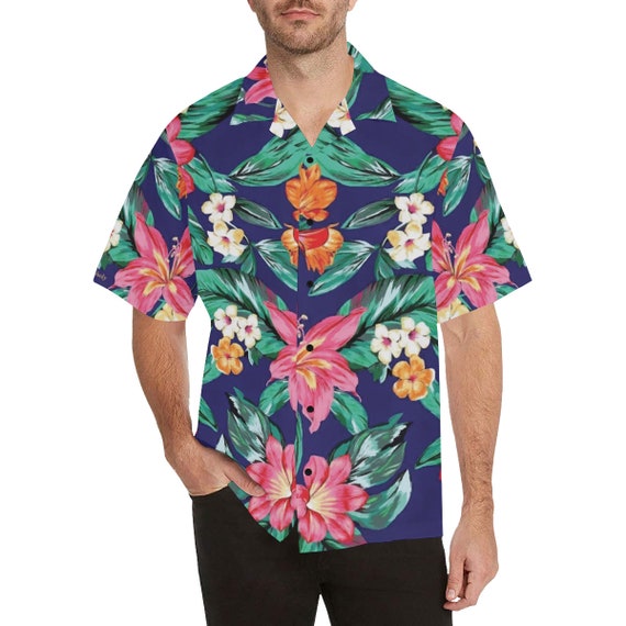 Hawaiian shirt -(aloha shirts men women vintage T-shirt buttons with sayings funny tie dye tank top short long sleeve custom personalized)