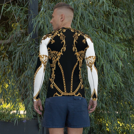 Men's Rash Guard -(fitness shirt gym workout yoga leggings sweatpants sweatshirt sports jacket top tees hoodies sweater swimwear athletic)