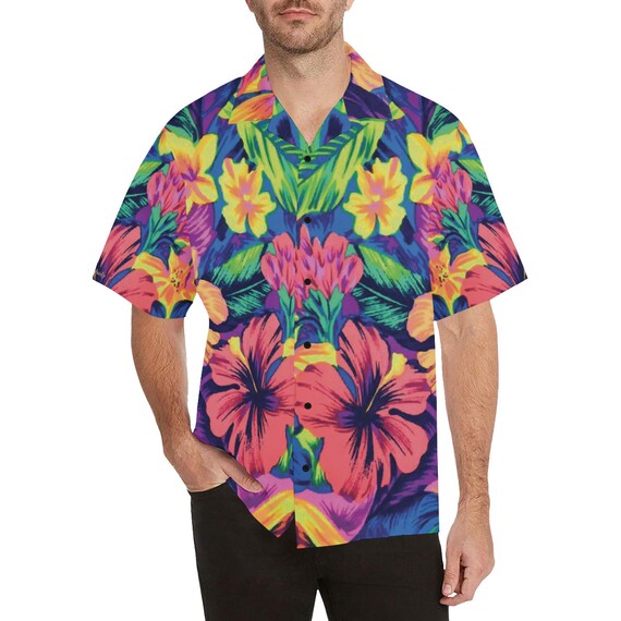 Hawaiian shirt -(aloha shirts men women vintage T-shirt buttons with sayings funny tie dye tank top short long sleeve custom personalized)