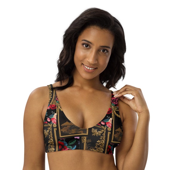 Padded bikini cheap crop top