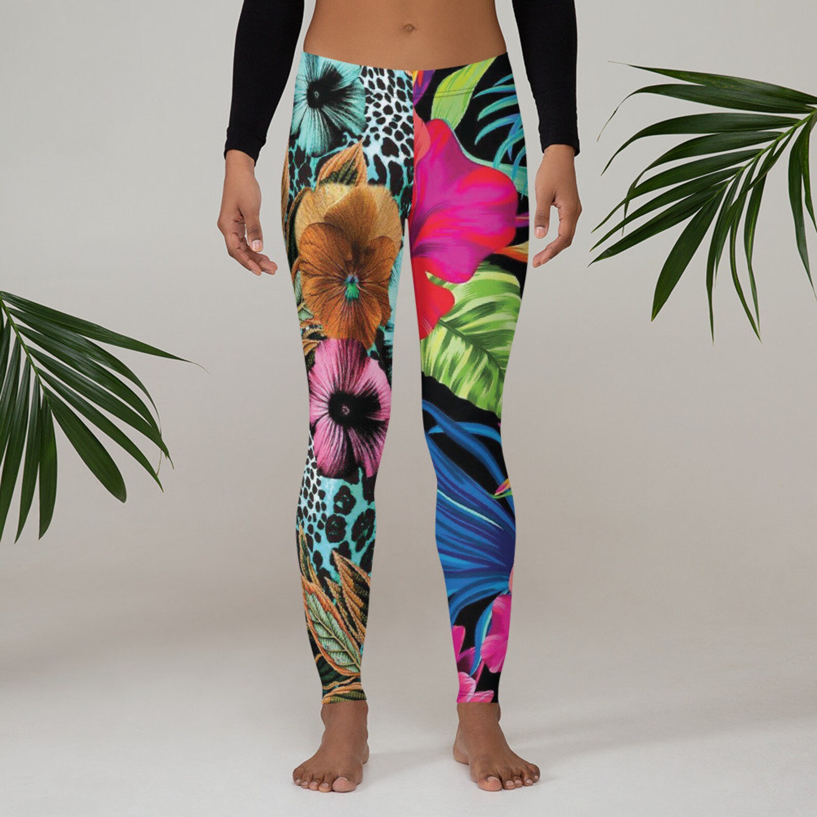 90's Vintage Leggings yoga gym tights pants sports Etsy