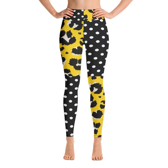 Leggings -(yoga fitness gym workout tights pants sports vintage for women girls cute athletic soft colorful unique abstract designer rave)